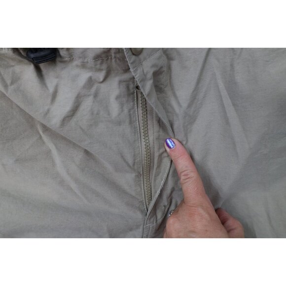 Vintage 90s Streetwear Mens XL Convertible Wide Leg Cargo Pants Shorts Beige - Picture 6 of 13